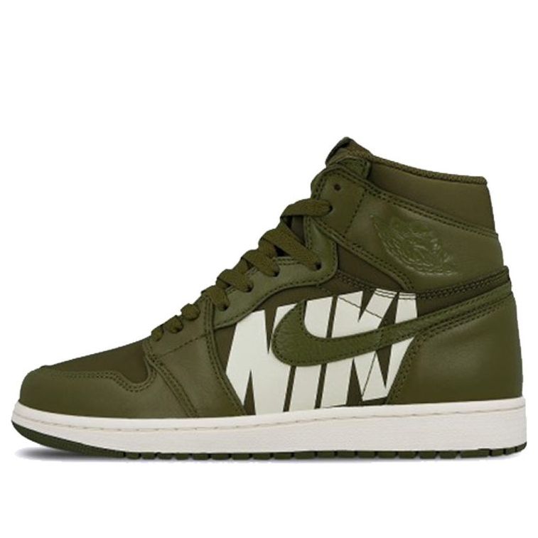 Air Jordan 1 High OG 'Olive Canvas'  555088-300 Iconic Trainers