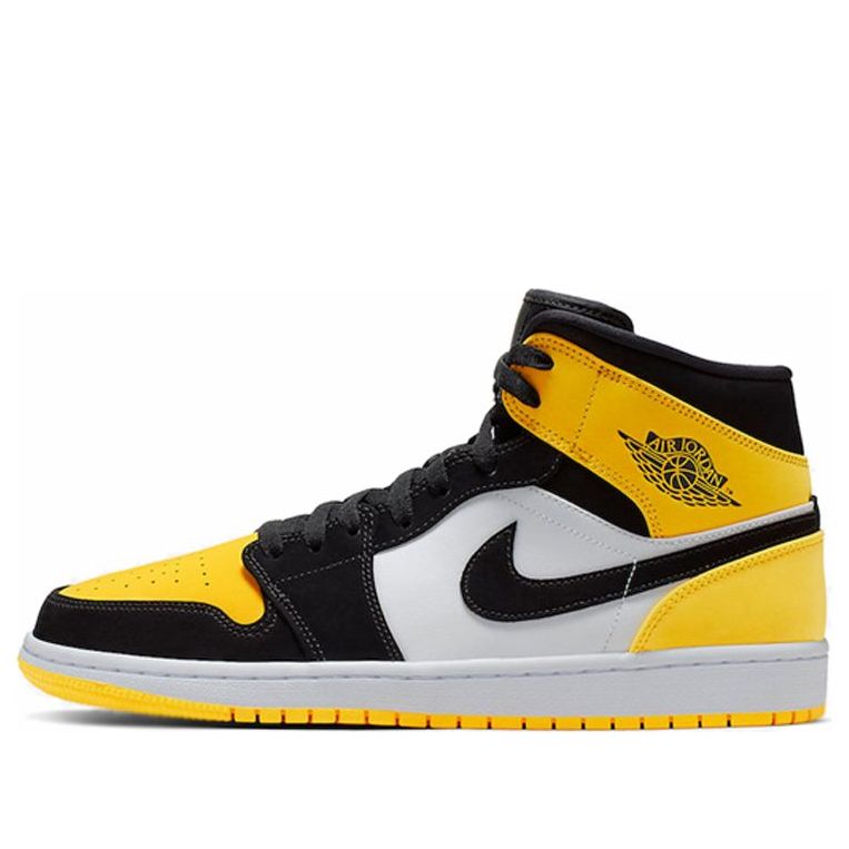 Air Jordan 1 Mid SE 'Yellow Toe'  852542-071 Signature Shoe